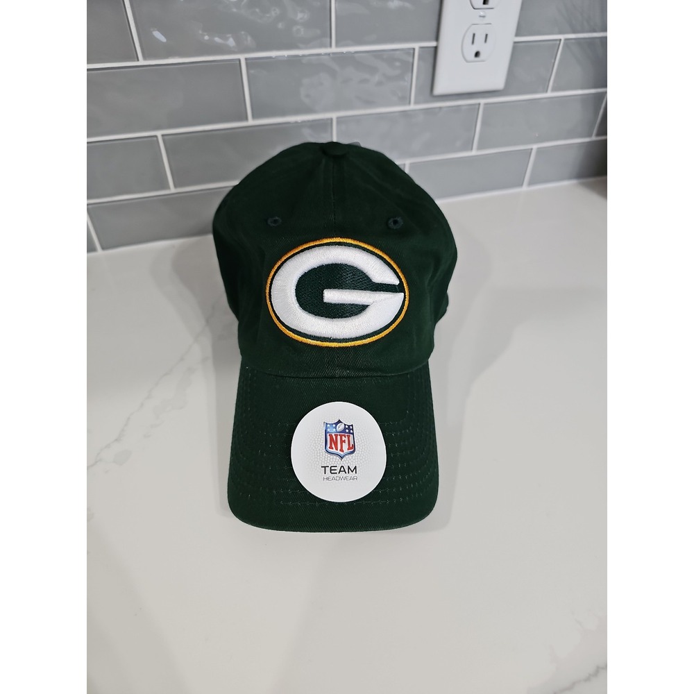 NFL Green Bay Packers Hat Mens OS Green NEW Adjustable Strapback Cap